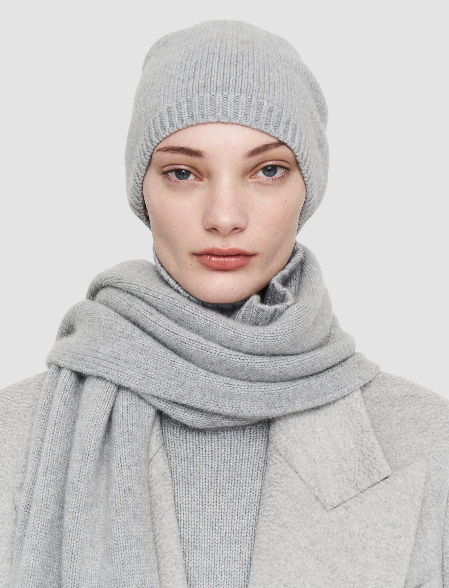 aflevere Vurdering Governable Luxe Cashmere Hat in Grey | JOSEPH US