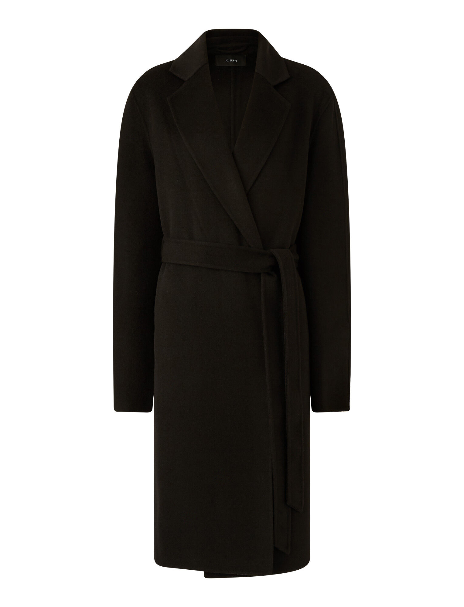 Shop Joseph Double Face Cashmere Cenda Long Coat In Black