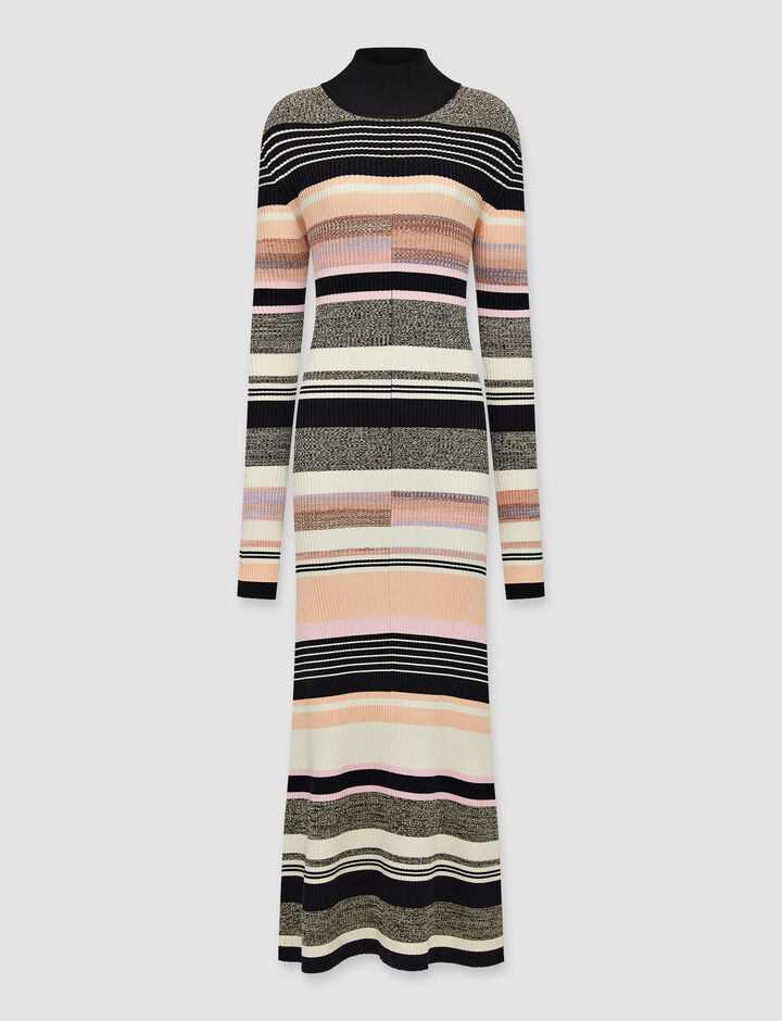 Joseph, Dress-Broken Stripe, in Multicolor
