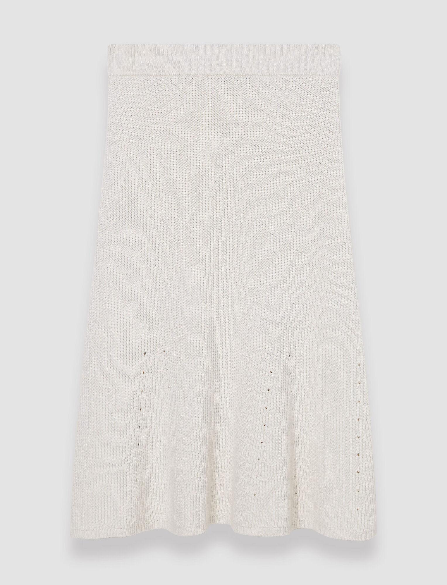 Joseph, Linen Cotton Knitted Skirt, in Ivory