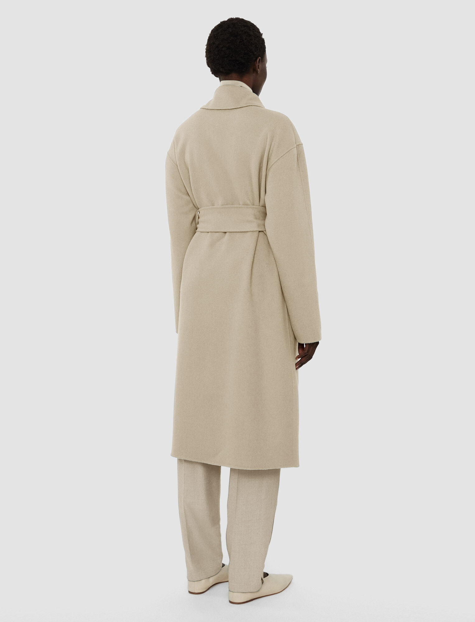 Joseph, Double Face Cashmere Walmer Coat, in Pewter