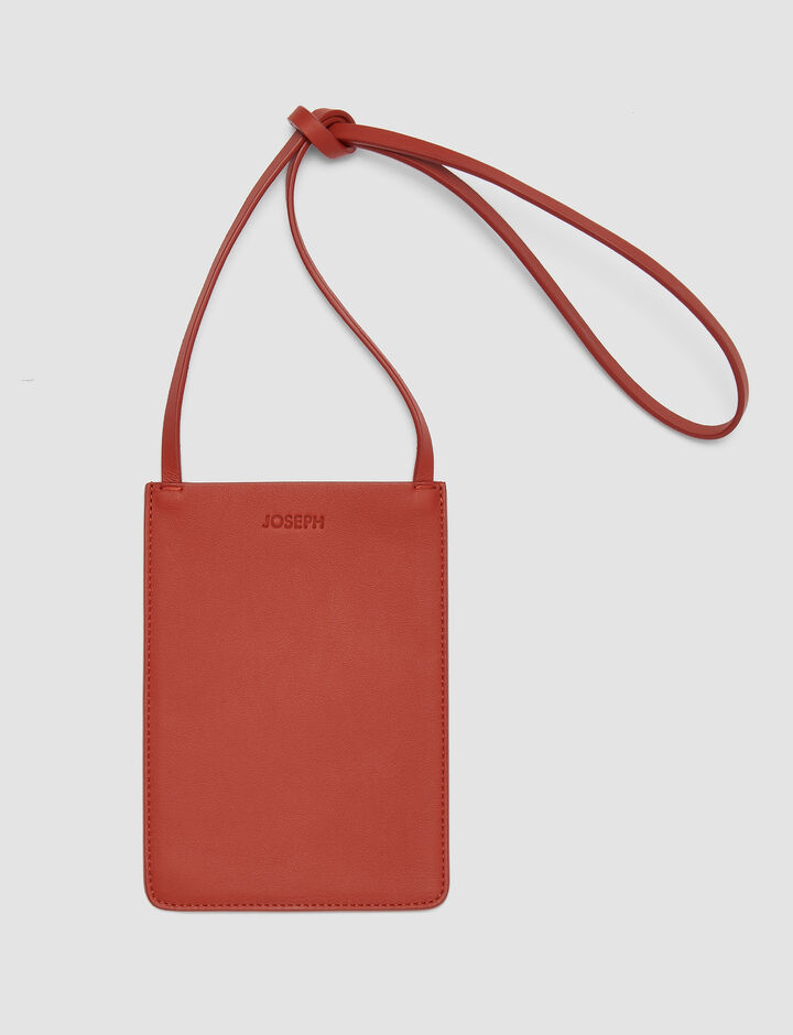 Joseph, Leather Pocket Bag, in Rooibos