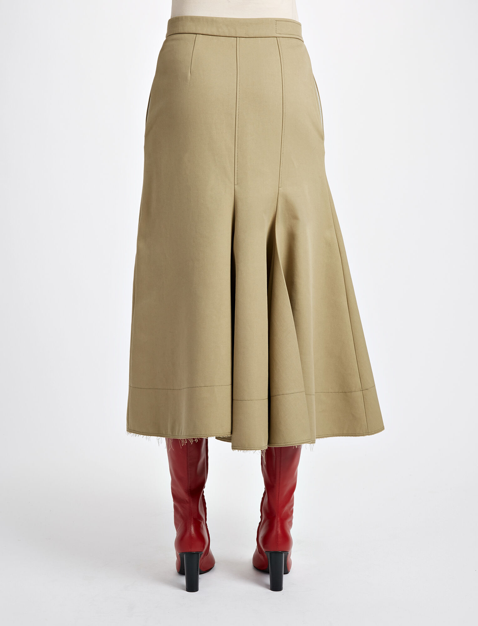 Joseph, Cotton Silk Laurel Skirt, in SAND