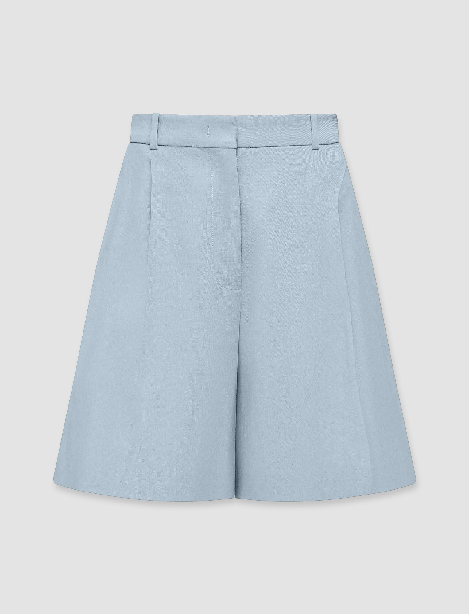Joseph, Stretch Linen Cotton Walden Shorts, in Dusty Blue