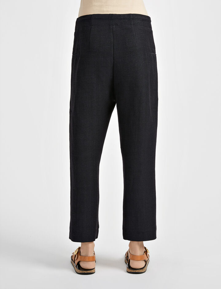 Hessian Suiting Ombria Trouser in Blue | JOSEPH