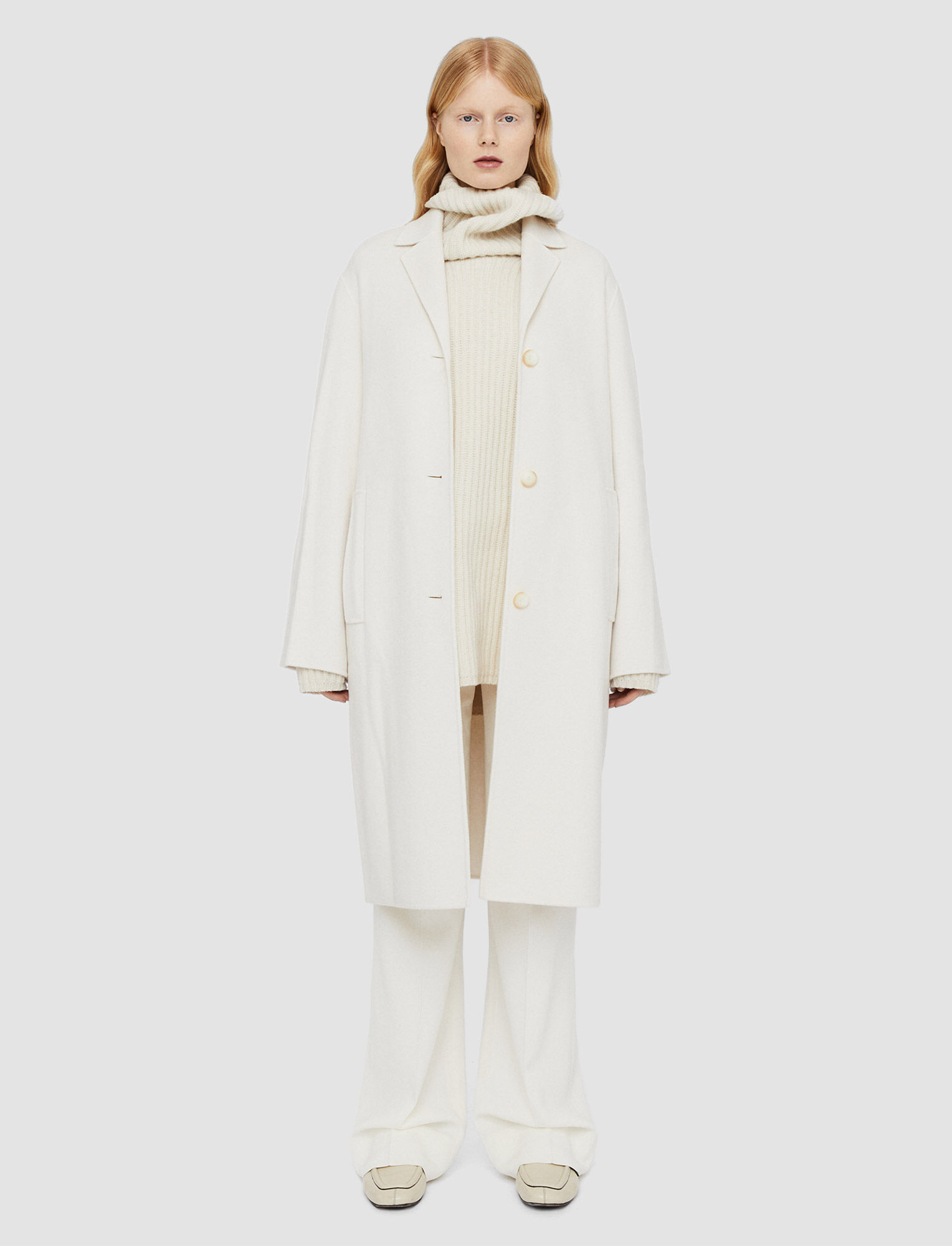 Joseph, Double Face Cashmere Caia Coat, in Ivory