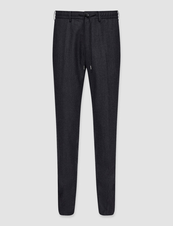 Joseph, City Trousers-Fine Flannel, in Dark grey