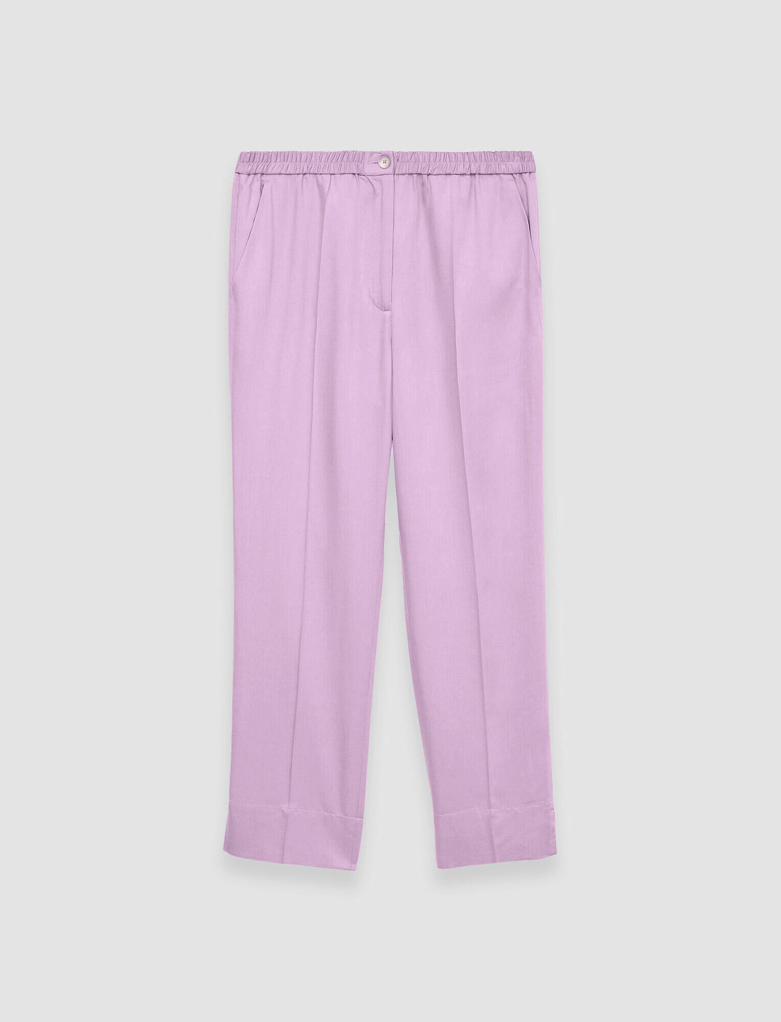 Joseph, Pantalon Tottenham en viscose douce, in Begonia Pink