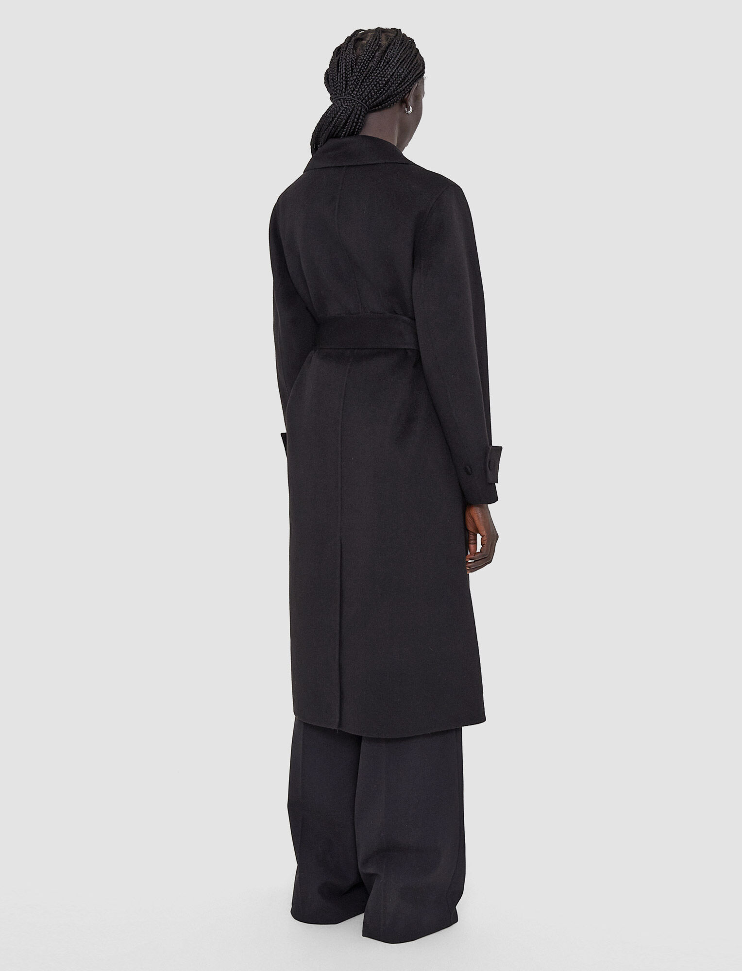 Joseph, Double Face Cashmere Arline Coat, in Black