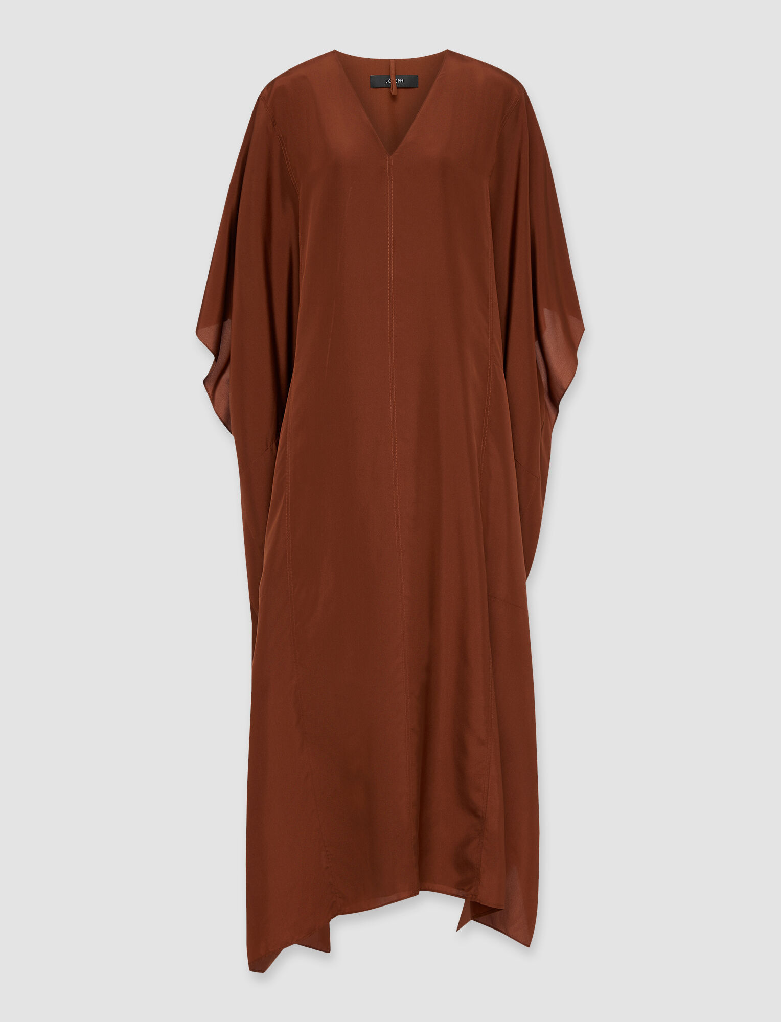 Joseph, Habotai Darya Dress, in Chestnut