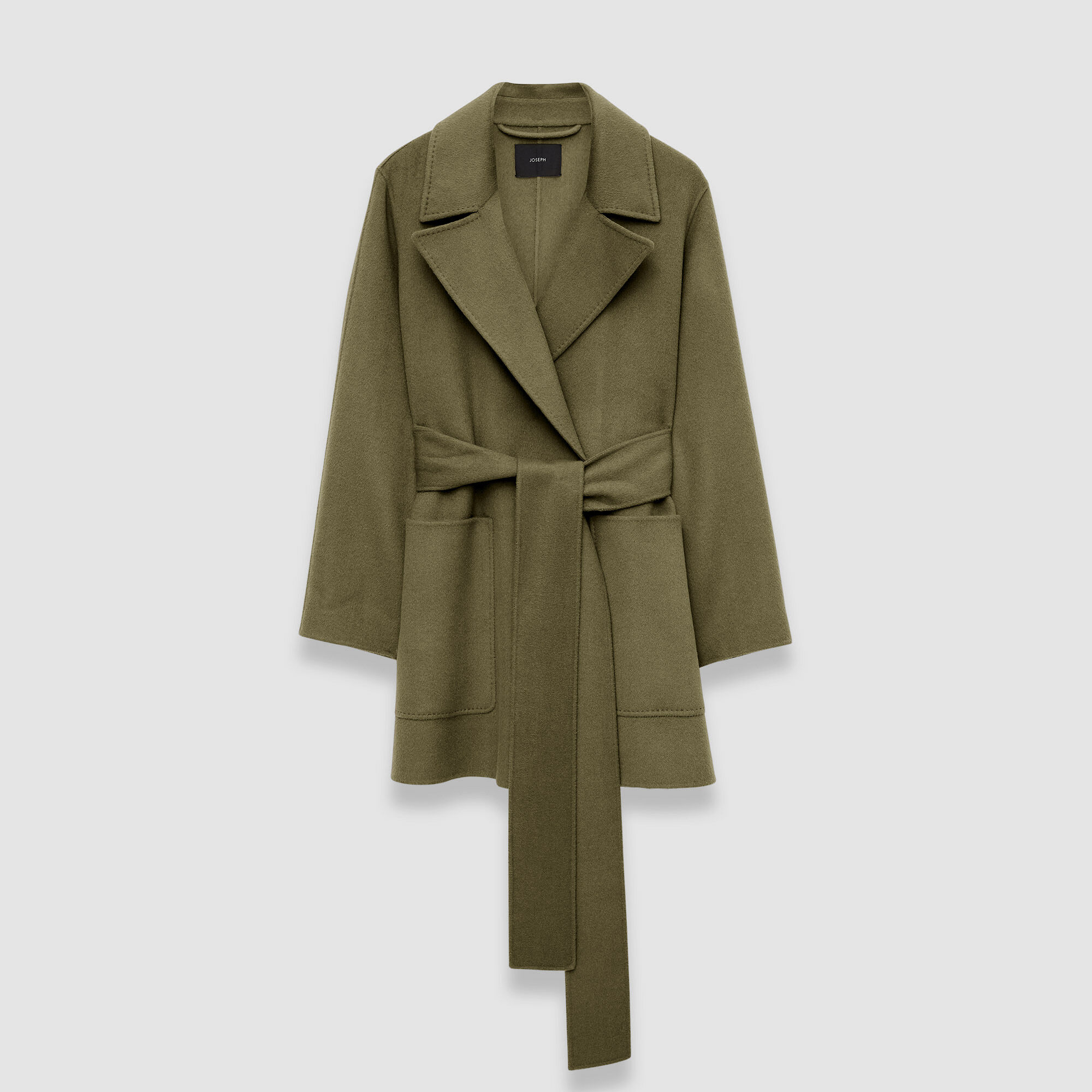 Joseph Double Face Cashmere Clemence Jacket In Green