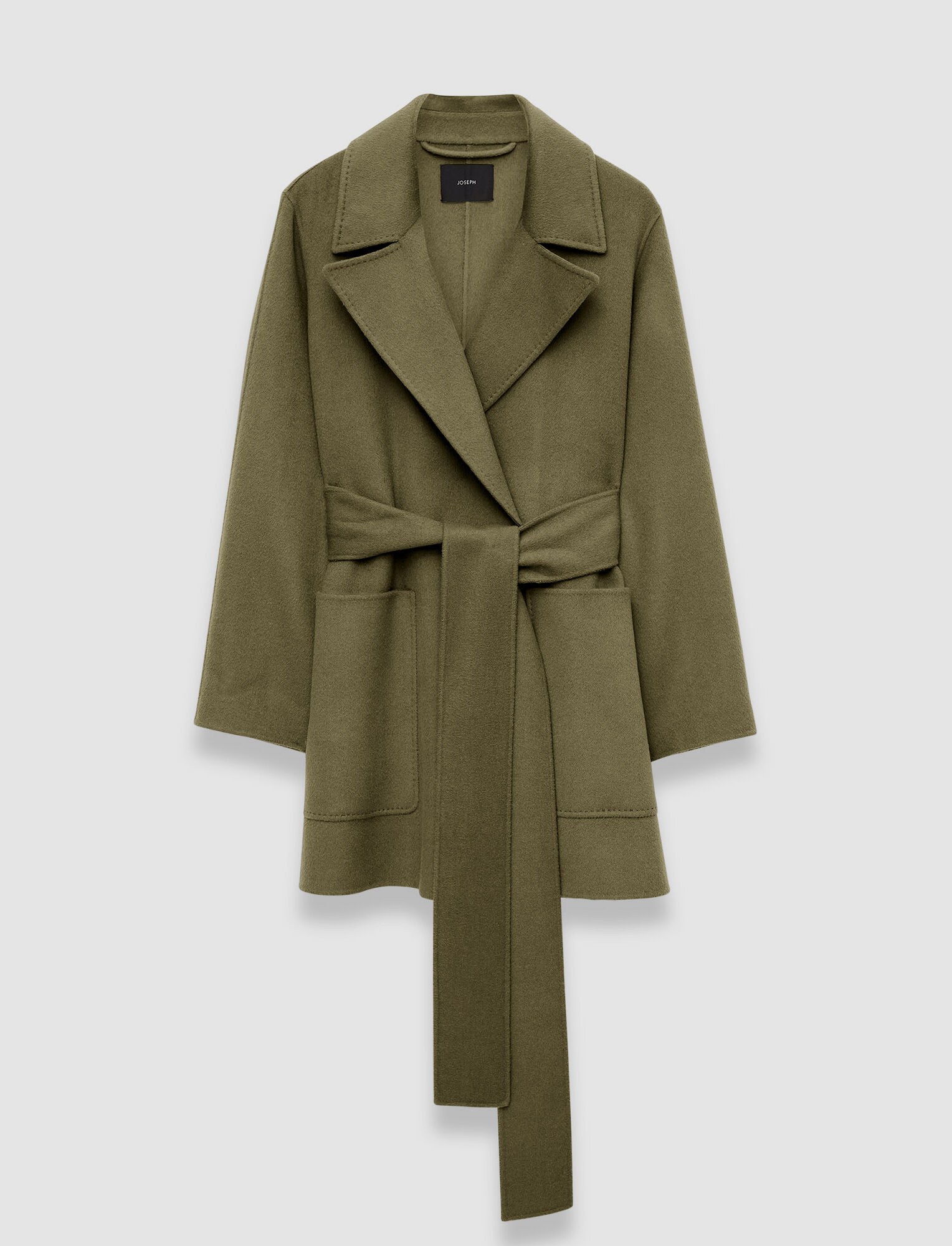 Joseph Double Face Cashmere Clemence Jacket In Dark Olive