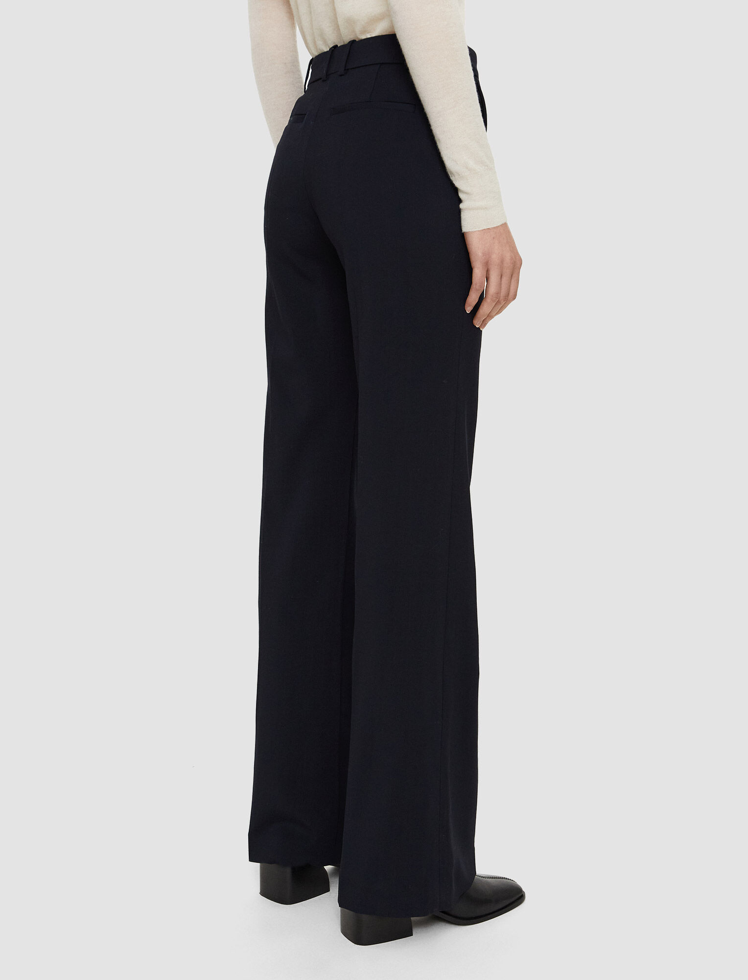 Joseph, Tailoring Wool Stretch Morissey Trousers, in Navy