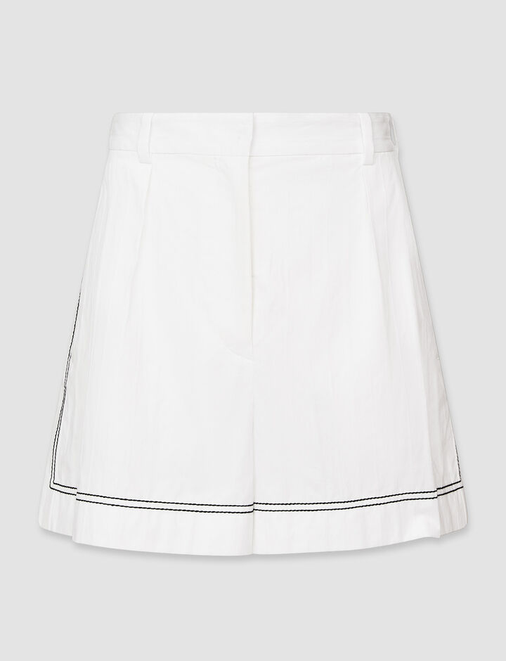 Joseph, Riley-Pant-Floral Cotton, in Ivory
