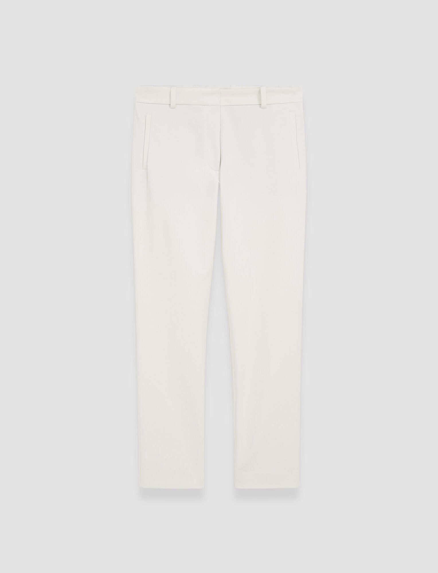 Joseph, Gabardine Stretch New Eliston Trousers, in Oyster White