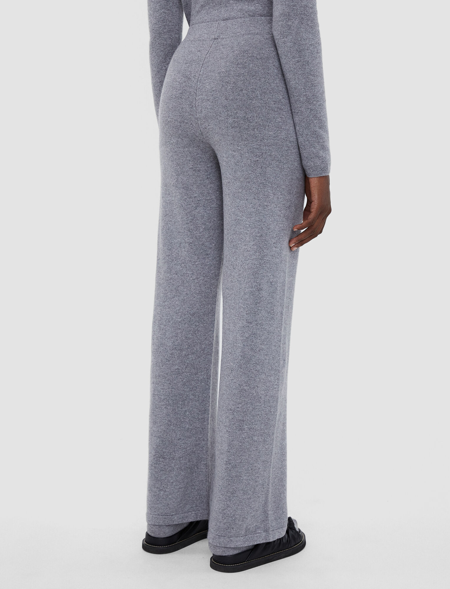 Joseph, Cosy Wool Cashmere Trousers, in Mid Grey