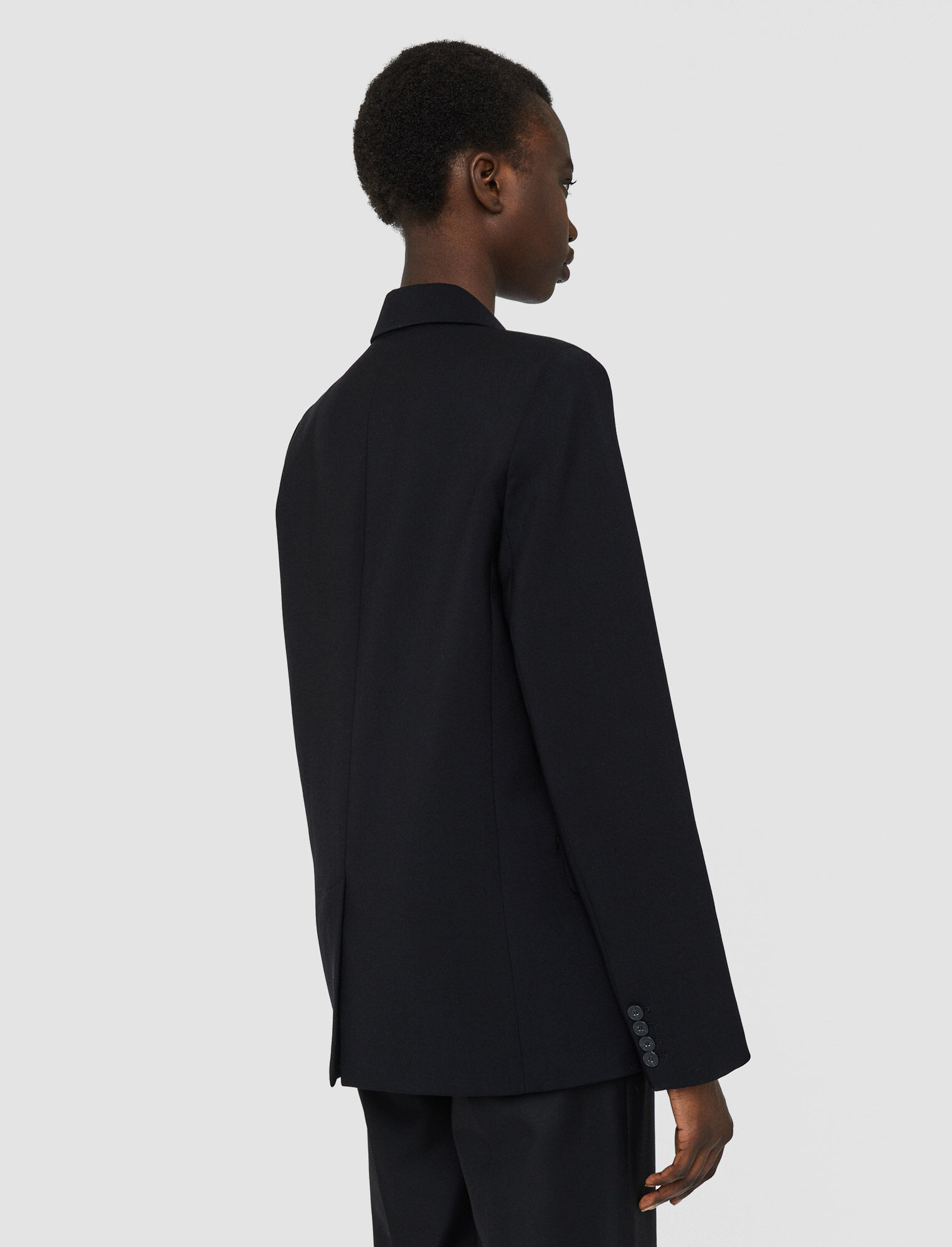 Joseph, Tailoring Wool Stretch Jaden Jacket, in Black