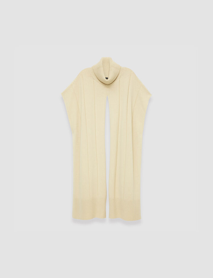 Joseph, Soft Wool Poncho, in Pale Olive
