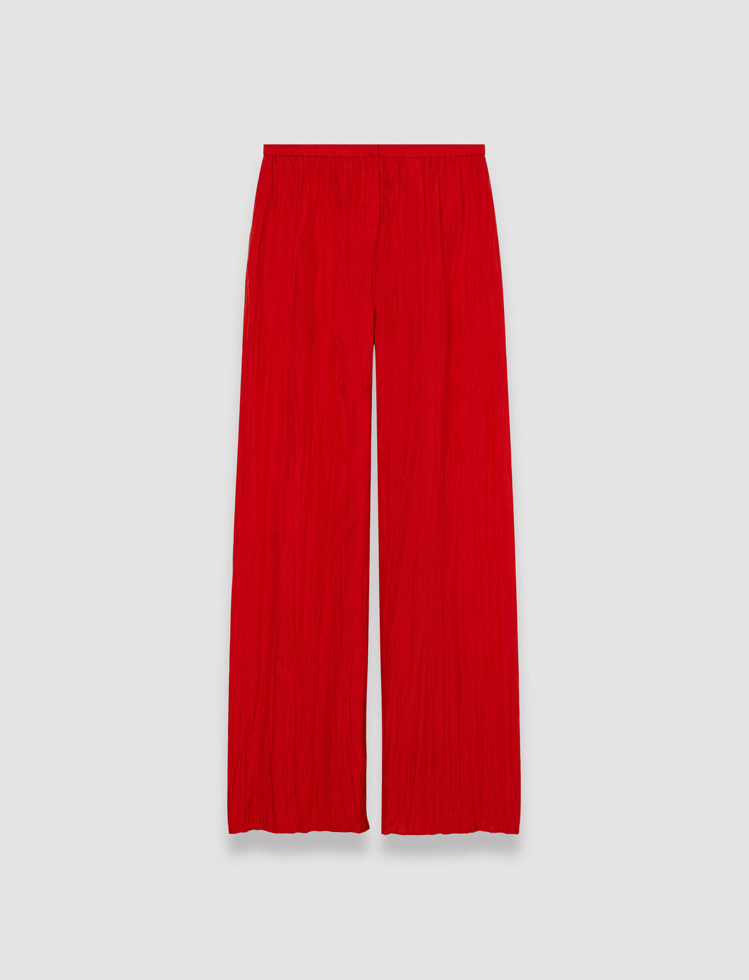 Joseph, Silk Habotai Thoresby Trousers, in Crimson