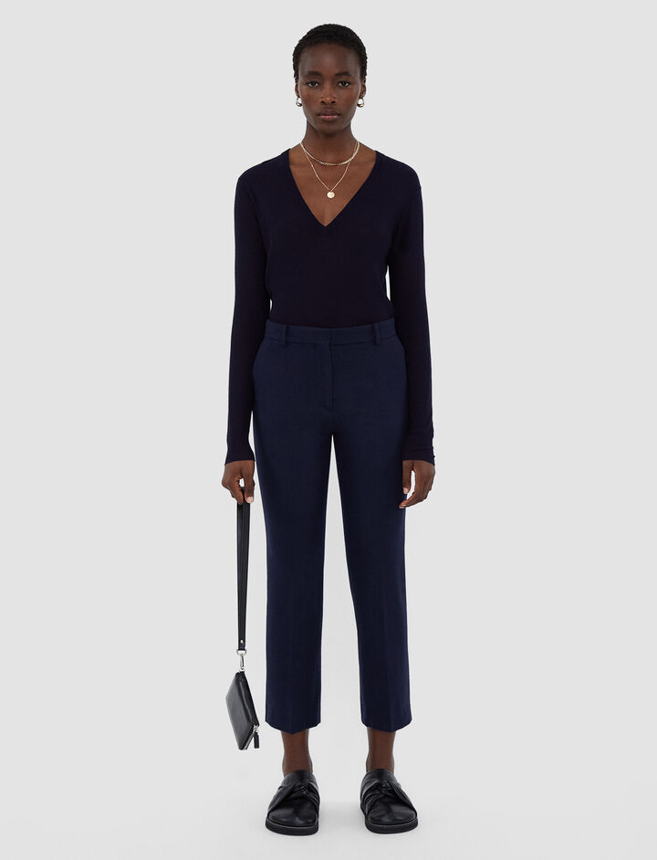 Luxury Cashmere, Silk  Linen Trousers  Pants For Women | JOSEPH DE