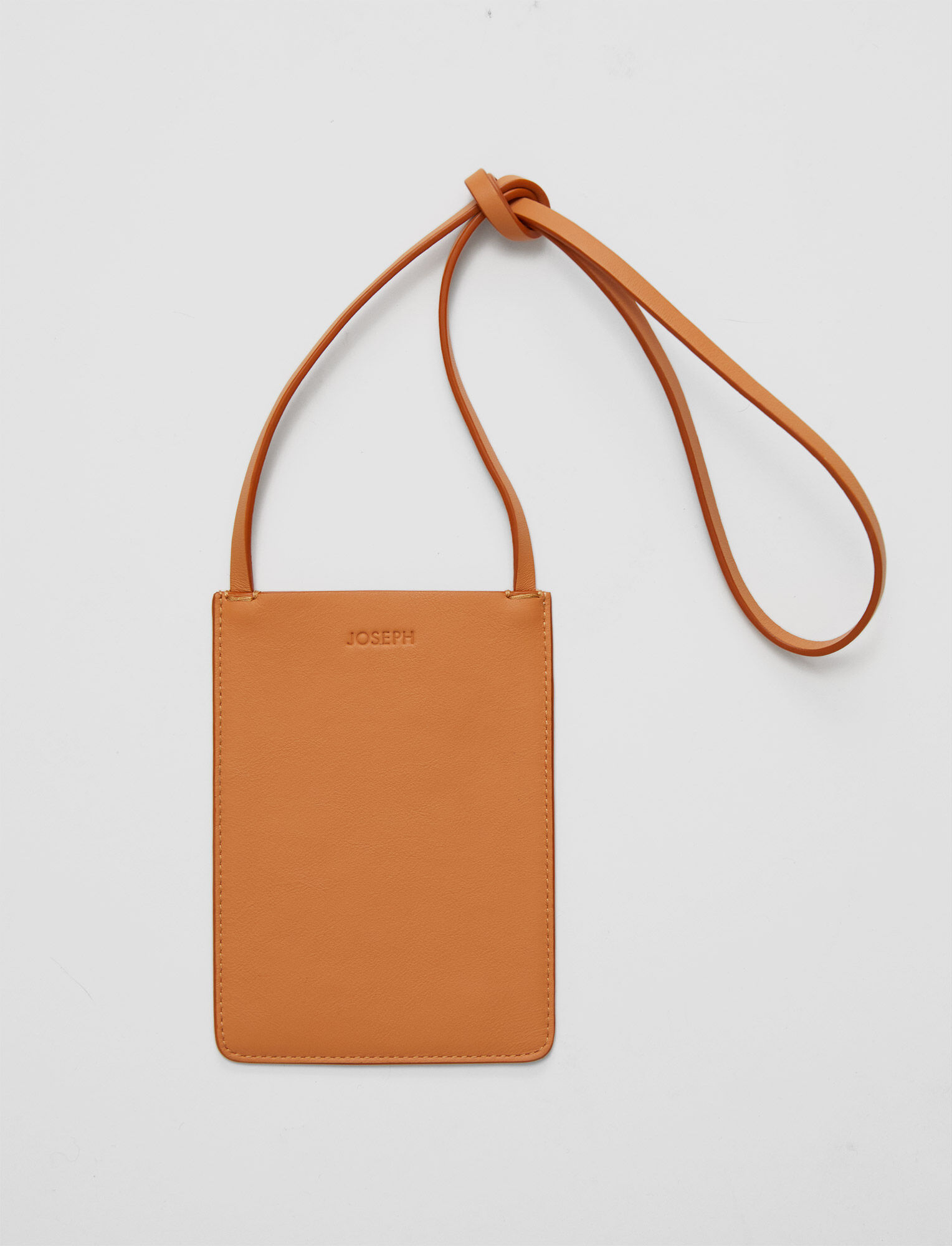 Joseph, Leather Pocket Bag, in Caramel