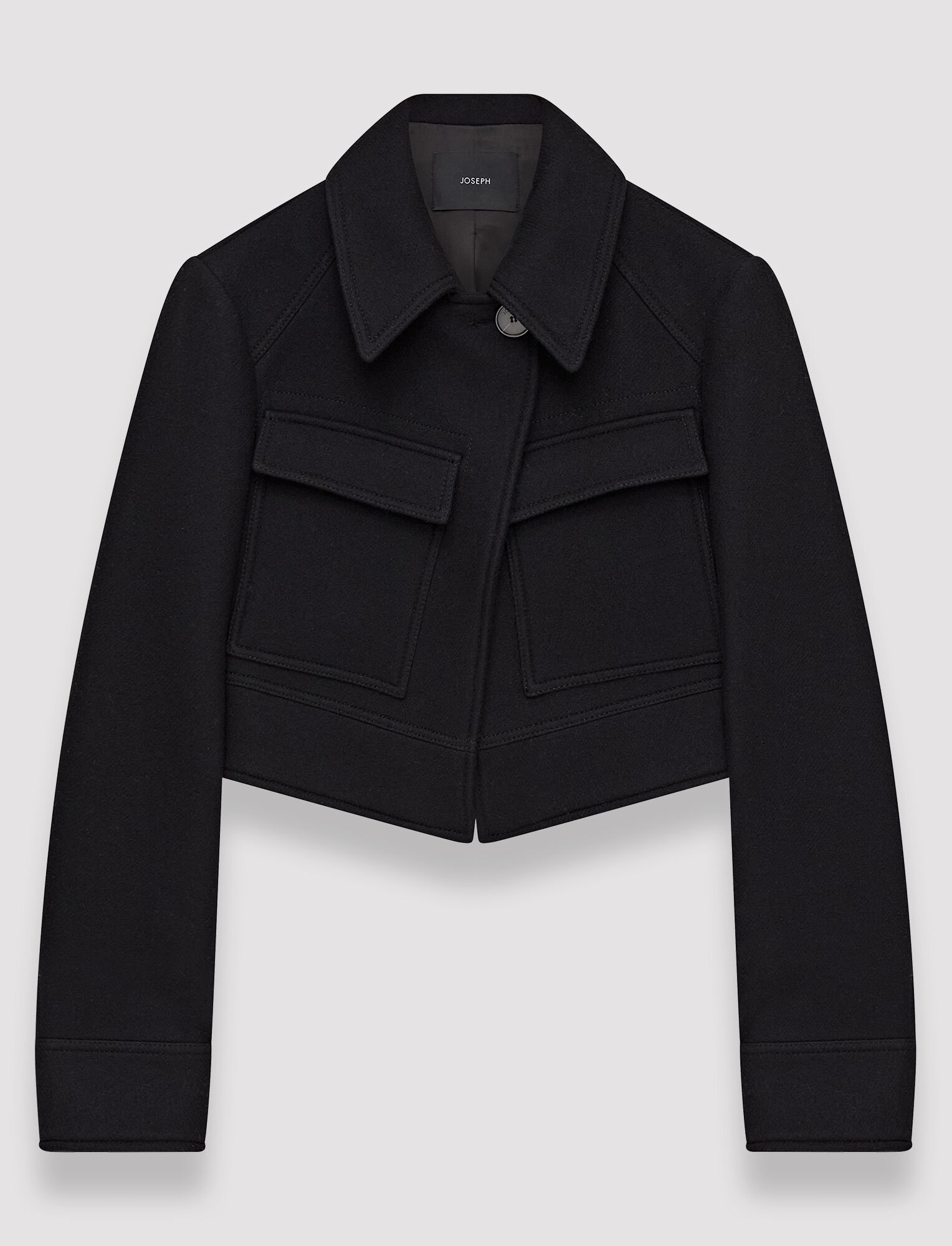 Joseph, Wool Cranbrook Jacket, in Black