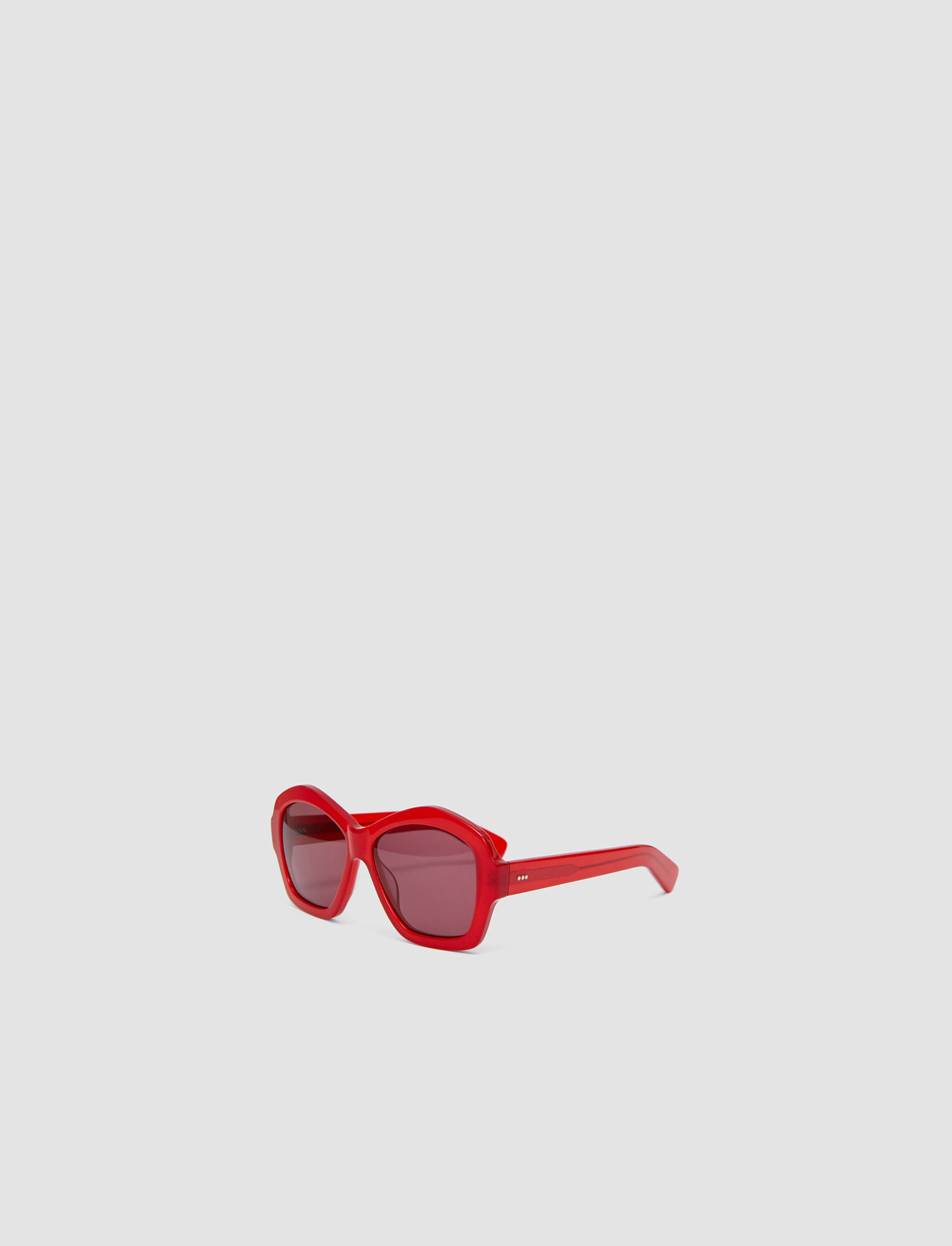 Joseph, Round Sunglasses, in Crimson
