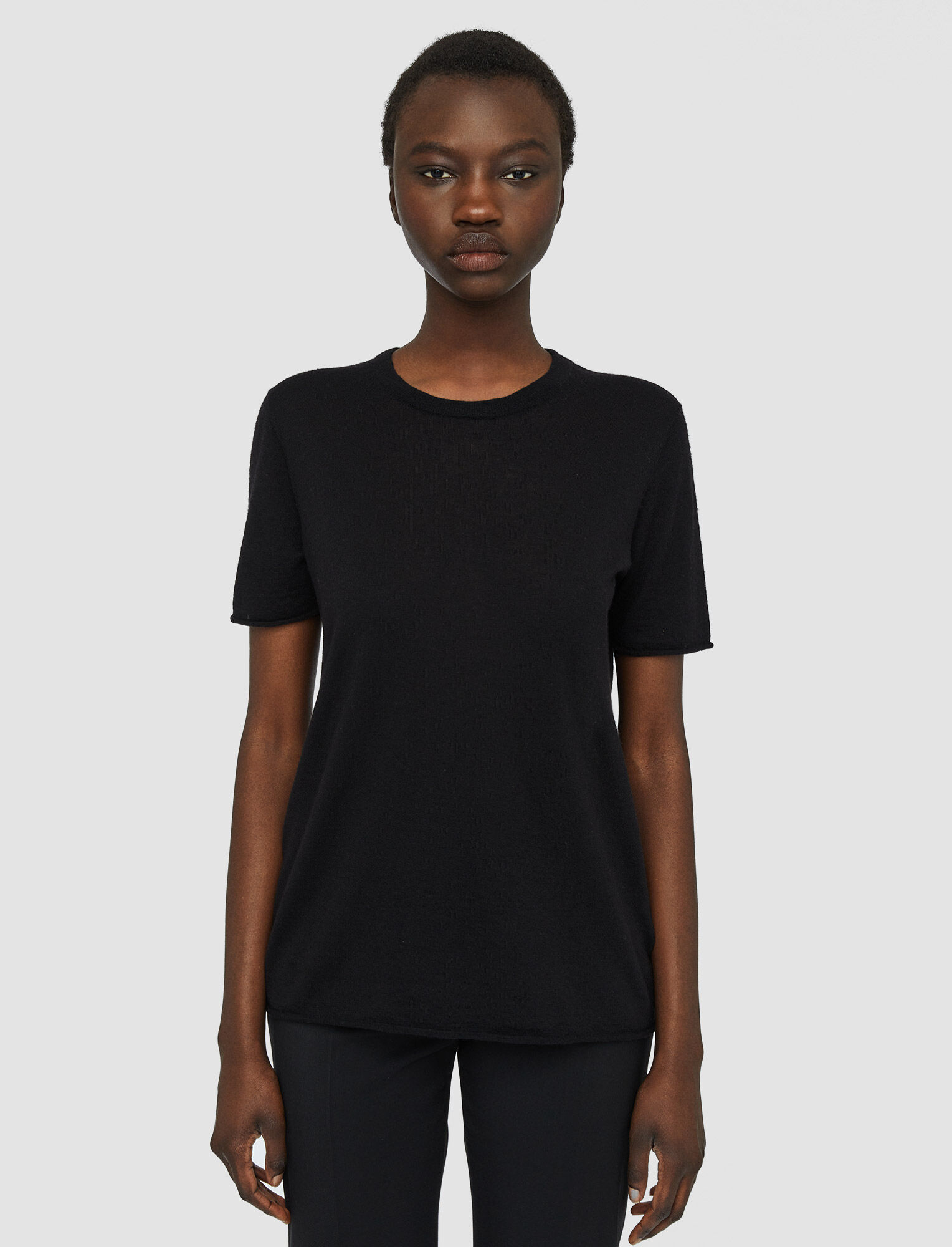 Shop Joseph Cotton  T-shirt In Black