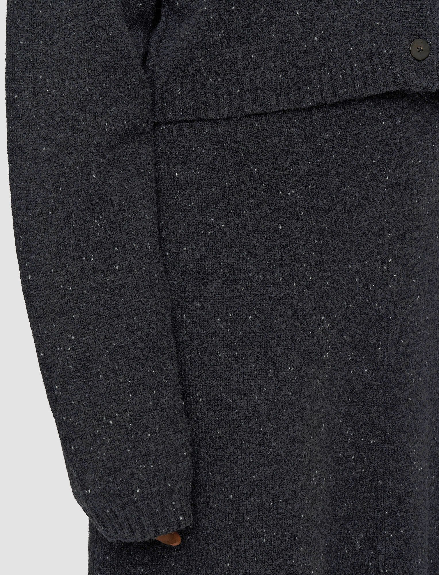 Joseph, Tweed Knit Cardigan, in Black