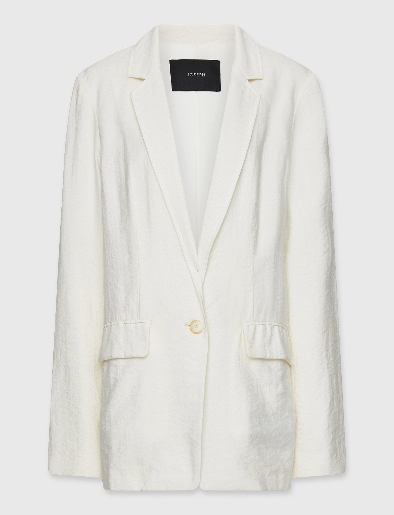 Joseph, Textured Twill Lawrence Jacket, in Ivory