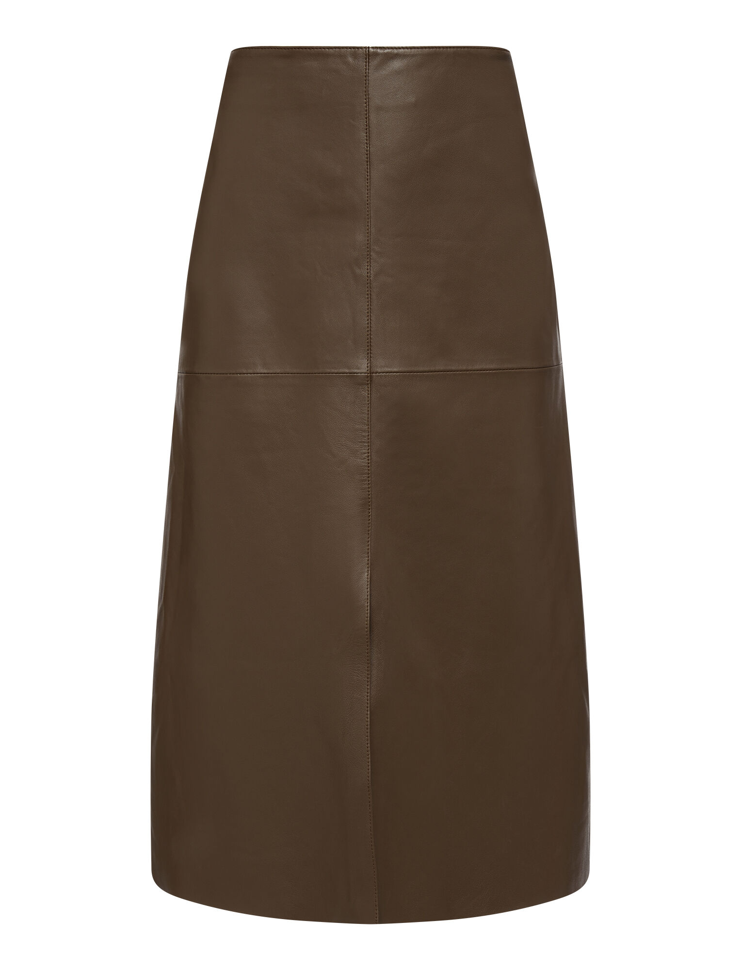 Joseph, Nappa Leather Sidena Skirt, in PINECONE
