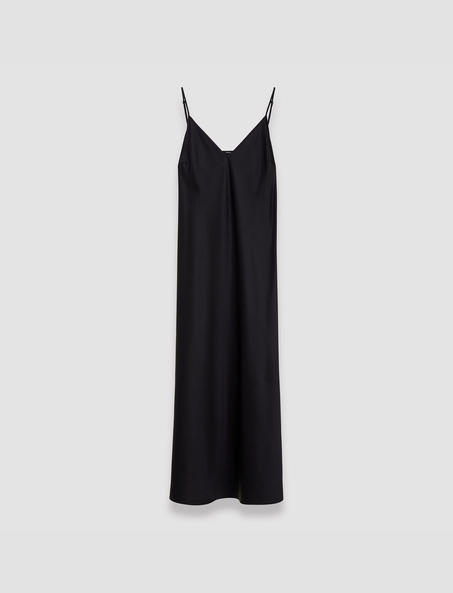 Joseph, Silk Satin Clea Dress, in BLACK