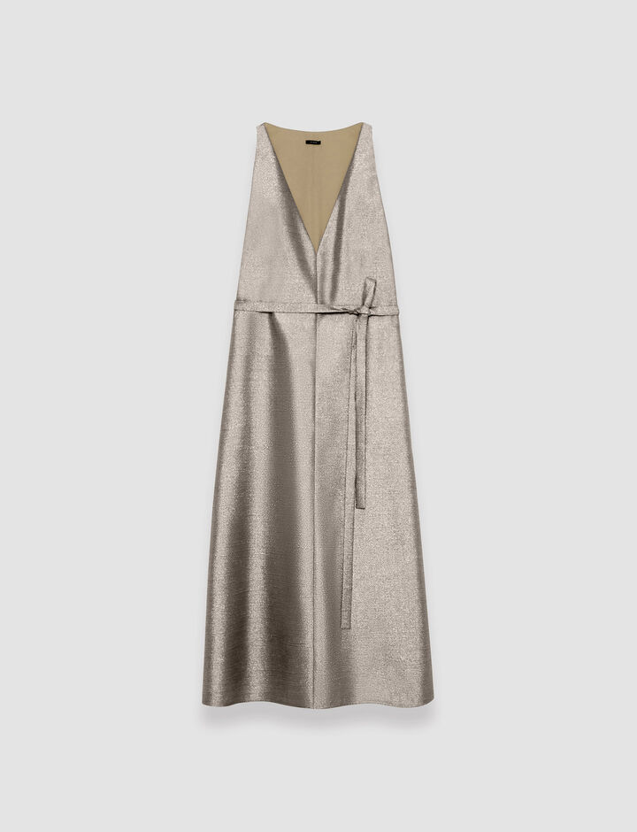 Joseph, Metallic Desiree Dress, in Metallic Spark