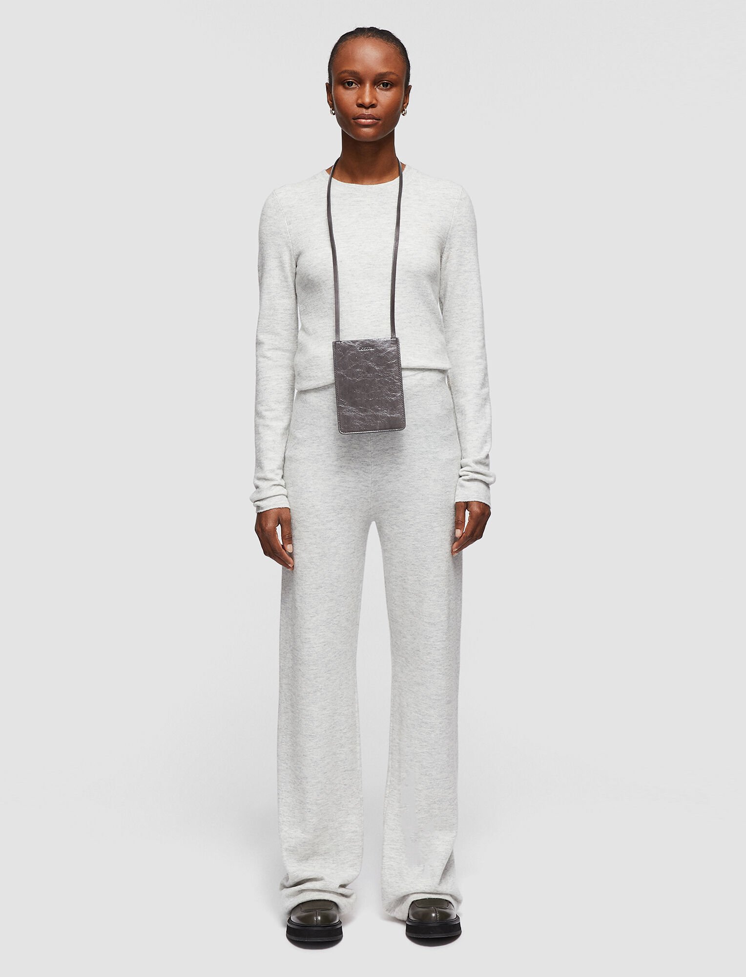 Joseph, Cosy Wool Cashmere Trousers, in PEARL