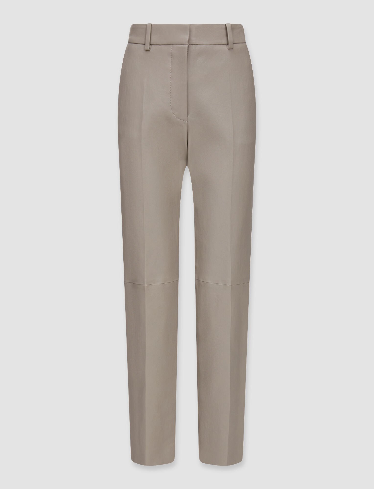 Joseph, Leather Stretch Coleman Trousers, in Cobble Stone