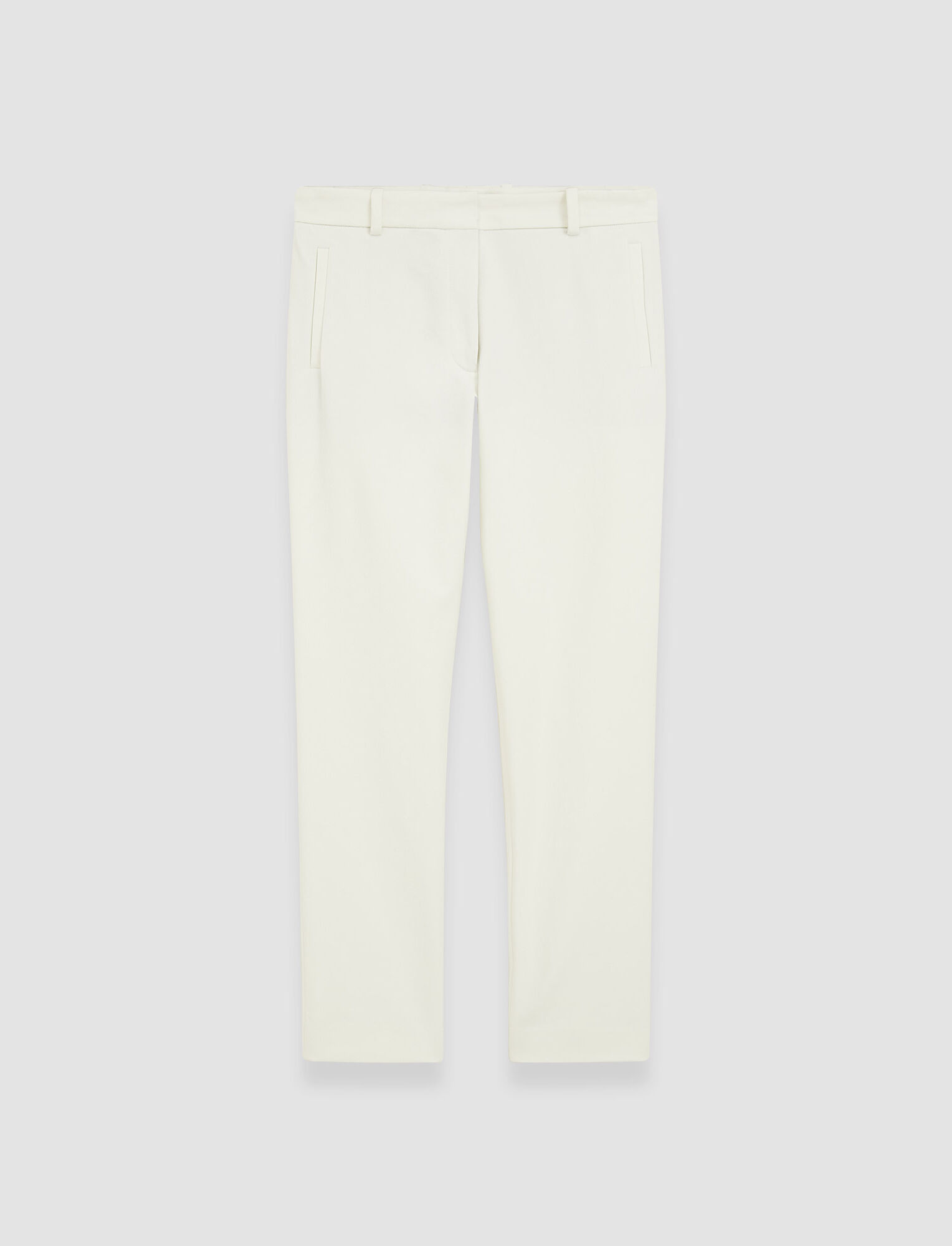 Shop Joseph Gabardine Stretch New Eliston Trousers In Oyster White