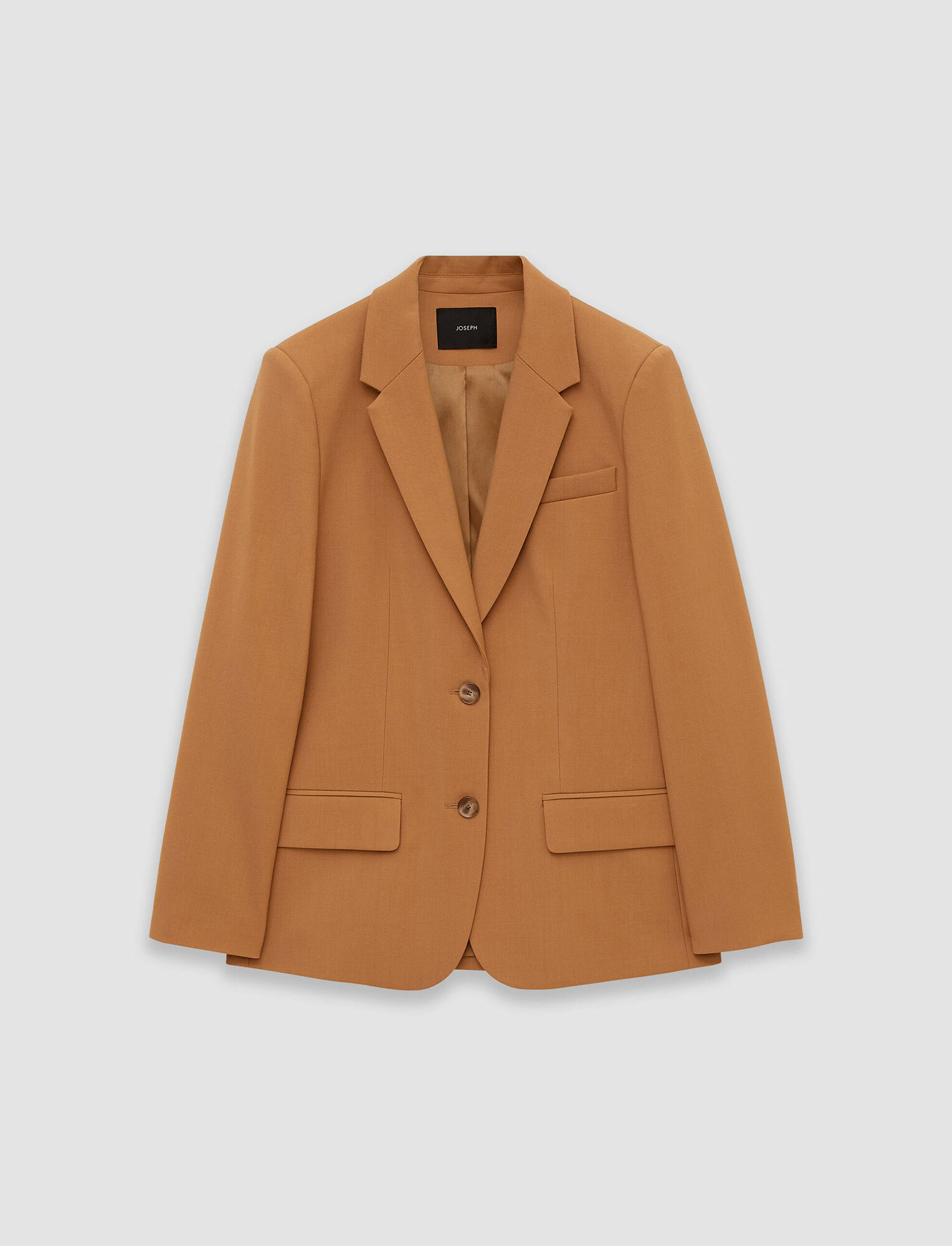 Joseph, Tailoring Wool Stretch Jackie Jacket, in Clay