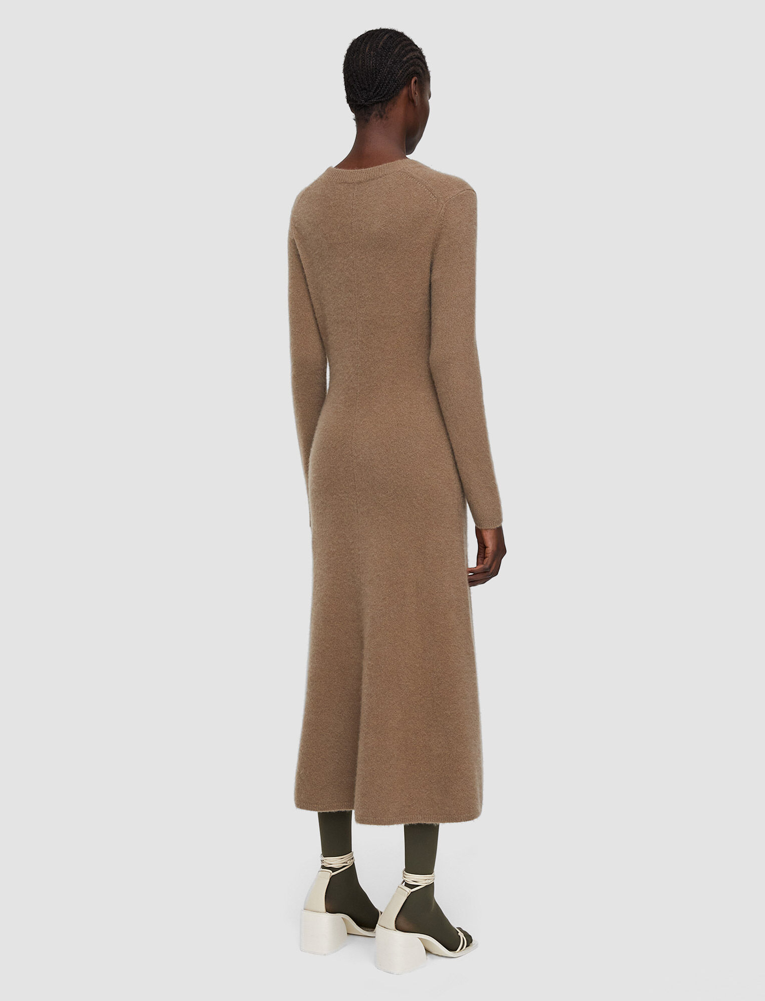 Joseph, Brushed Cashmere Dress, in Hickory