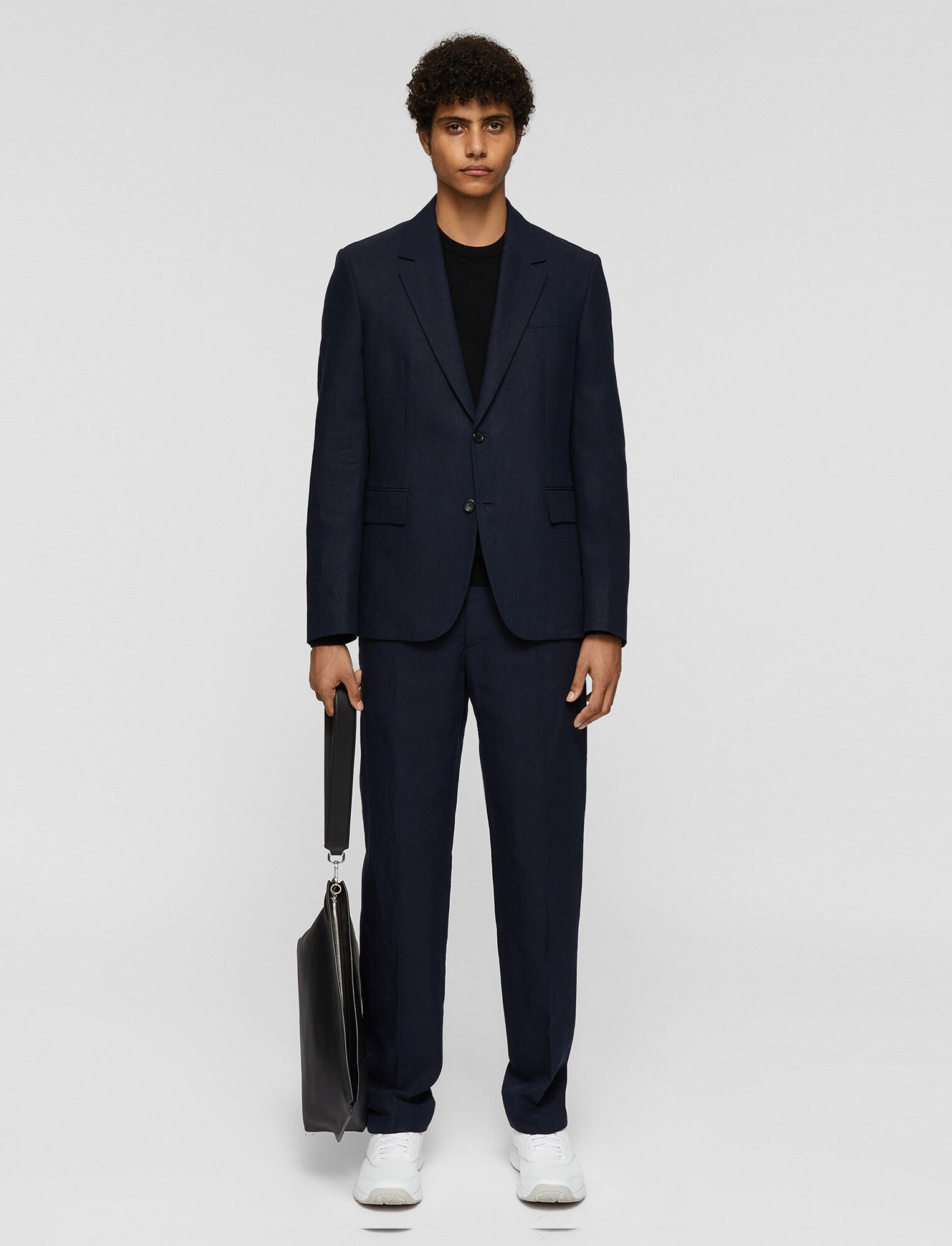 Joseph, Washed Linen Jacket, in Navy
