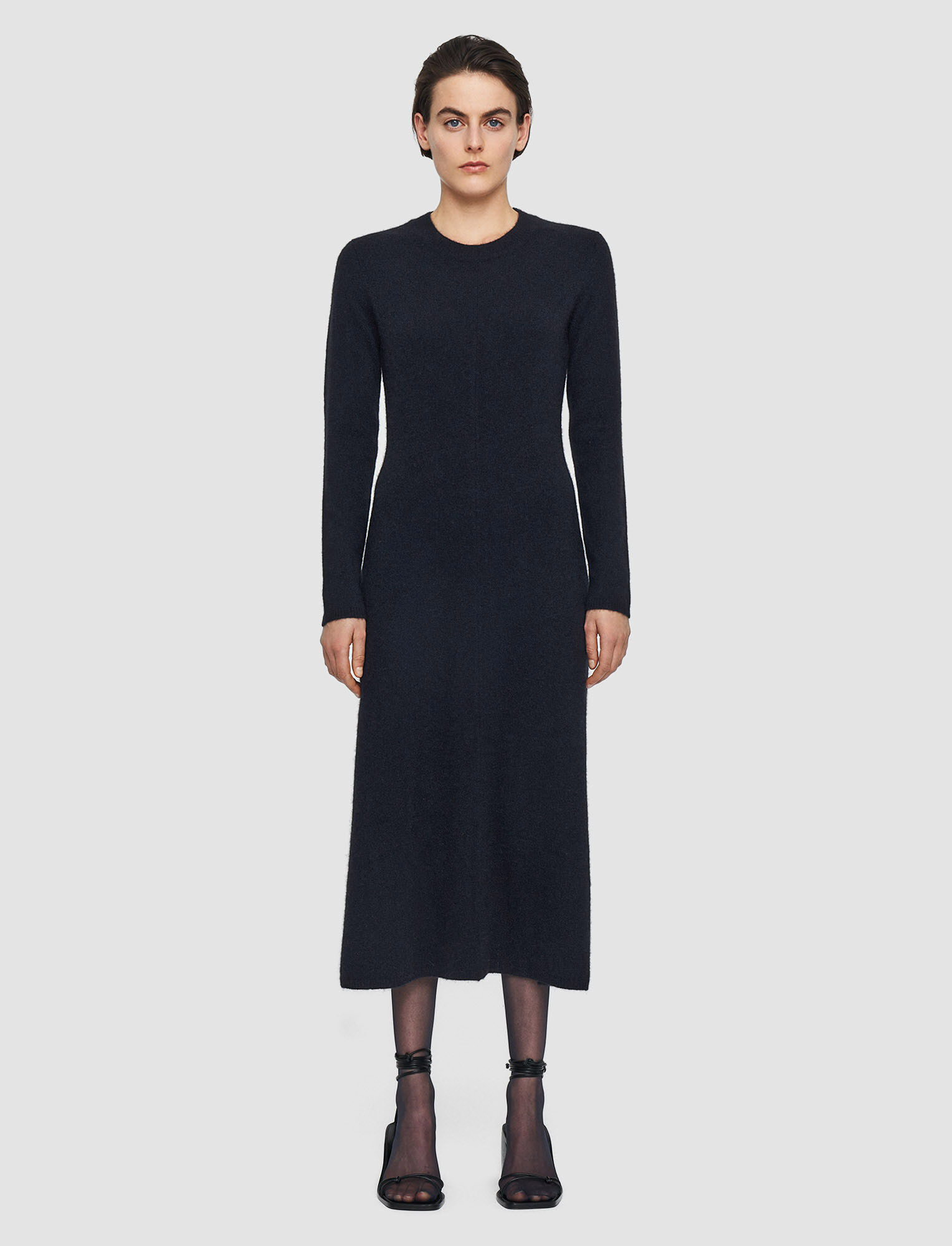 Joseph Brushed Cashmere Dress In Navy