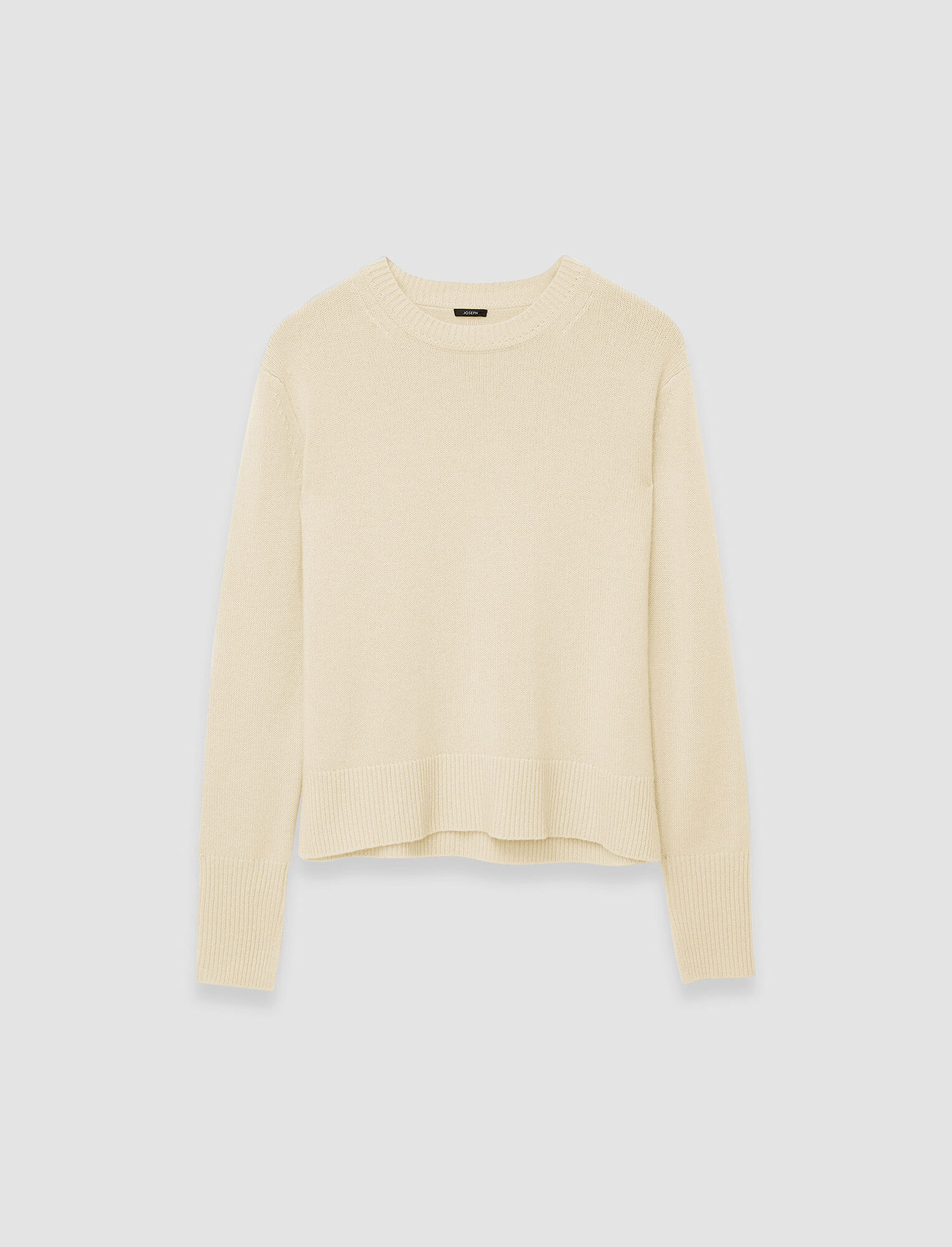 Joseph, Pull col rond en pur cachemire, in Pale Olive