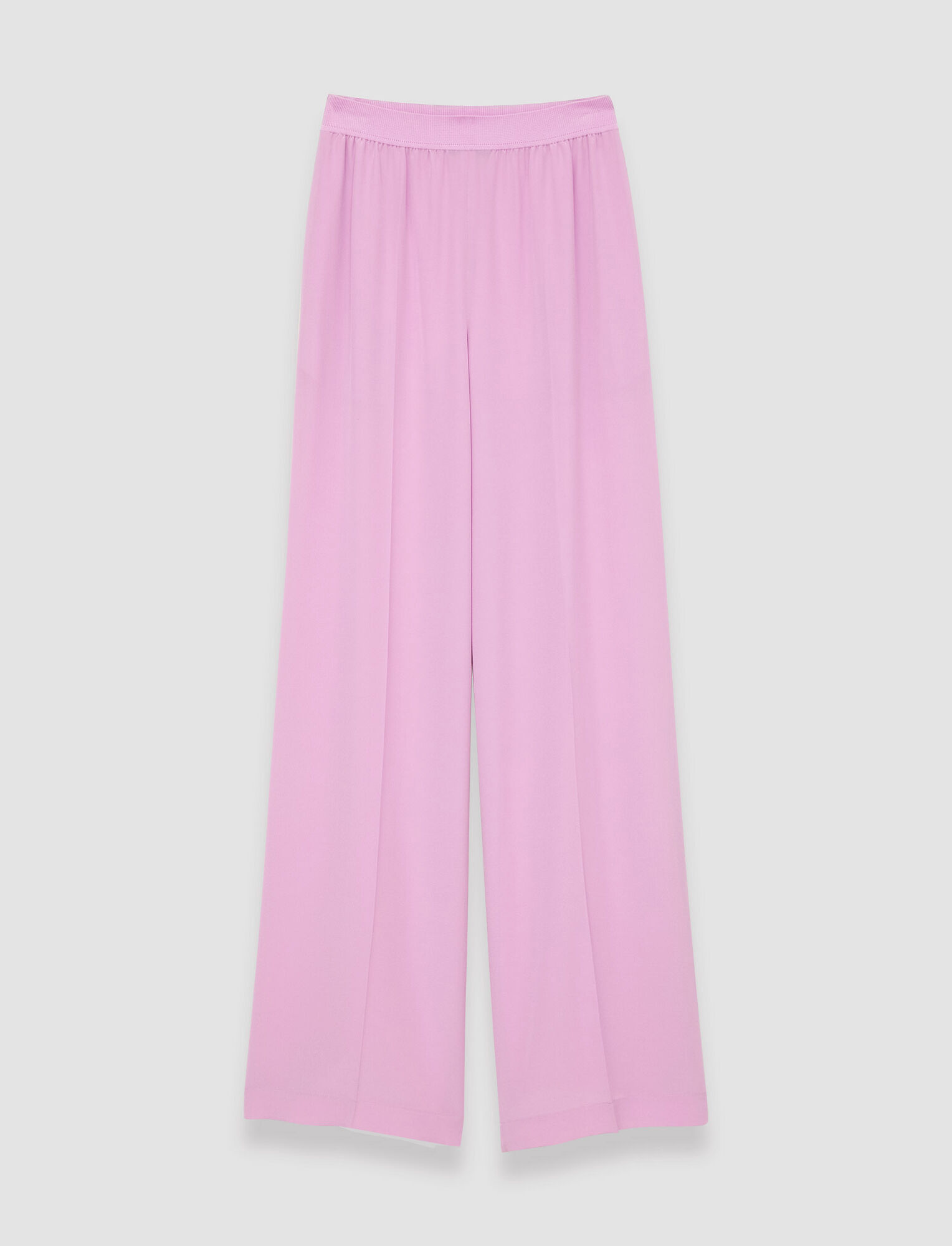 Shop Joseph Silk Crepe De Soie Hulin Trousers In Begonia Pink