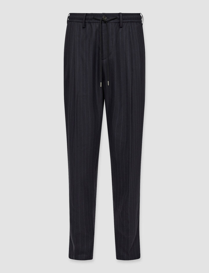 Joseph, Origin trousers - Saxony Wool Pinstripe, in 