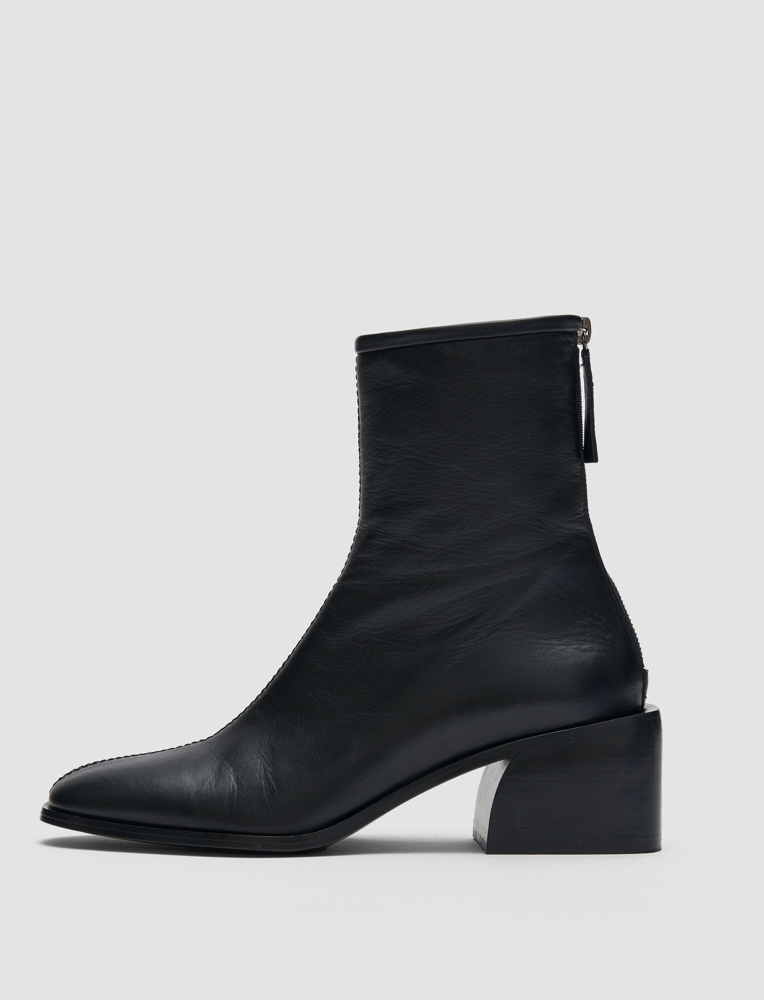 Joseph, Leather Ankle Boots, in Black