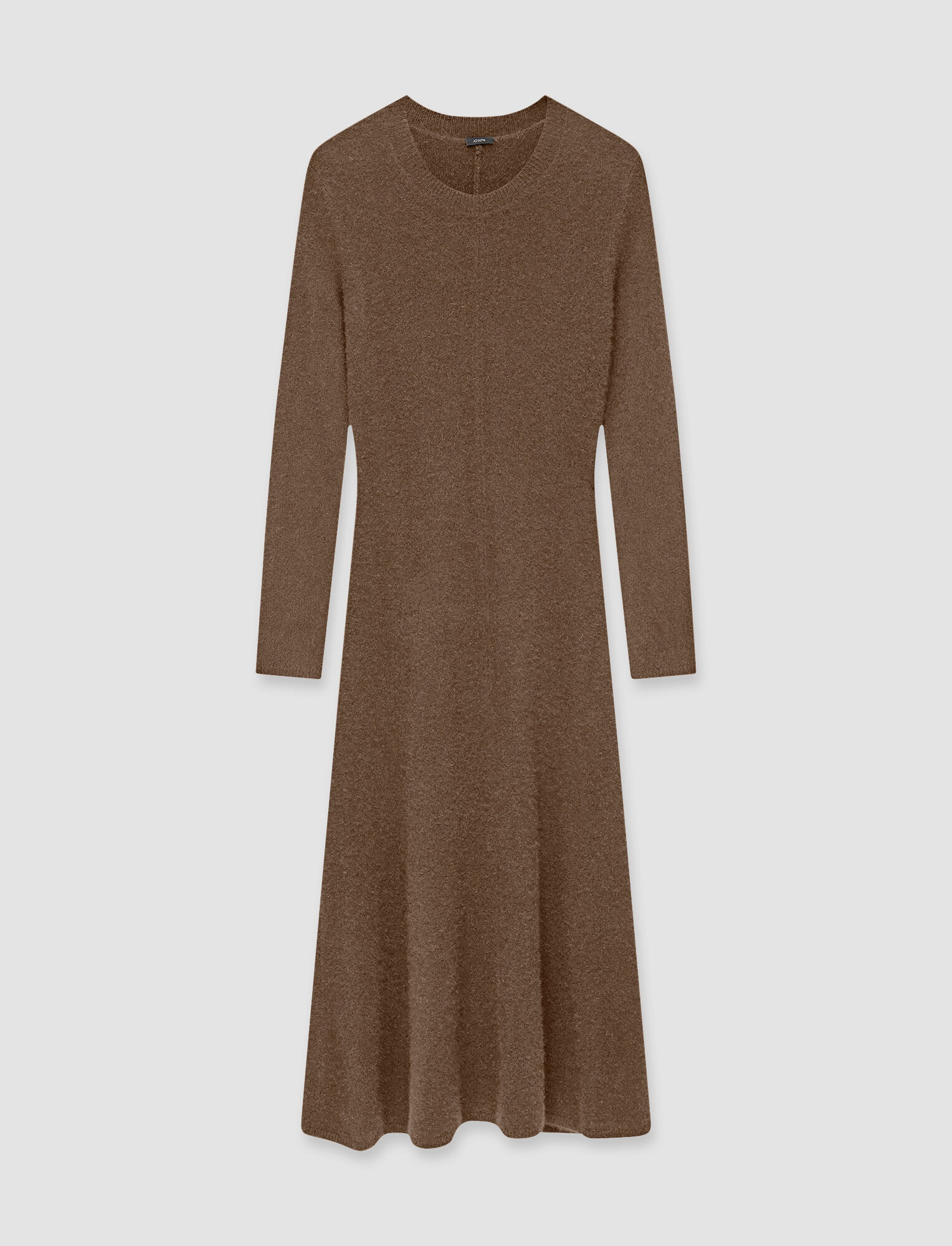 Joseph Brushed Cashmere Dress In Hickory