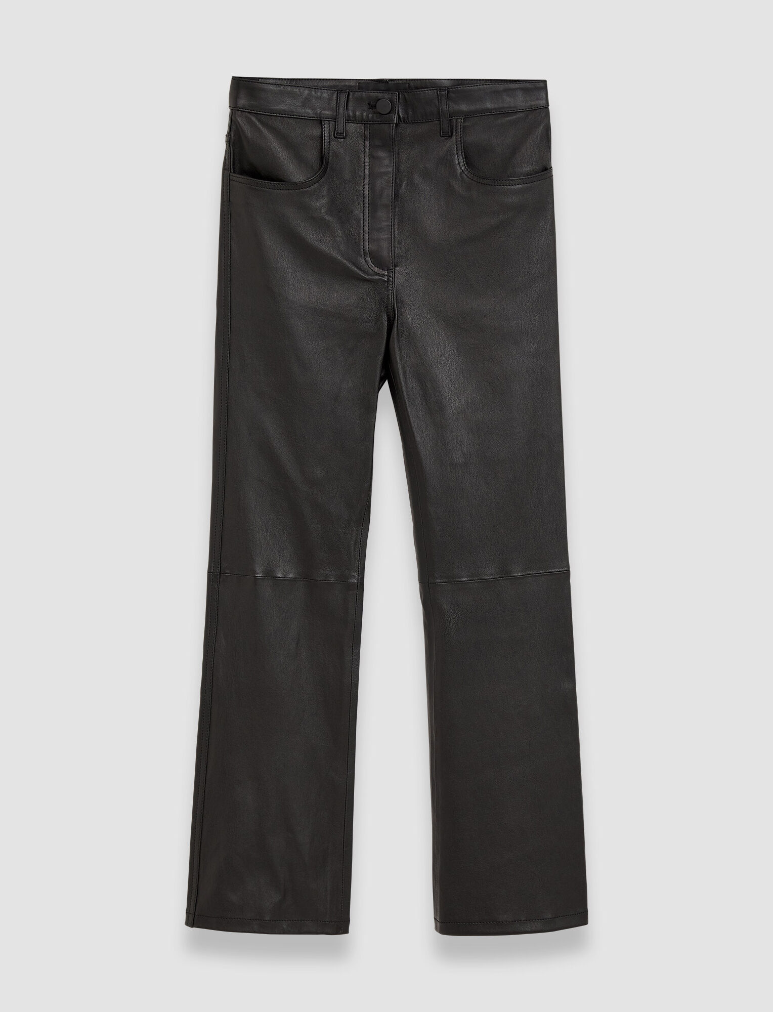 Joseph Leather Stretch Duke Trousers In Black