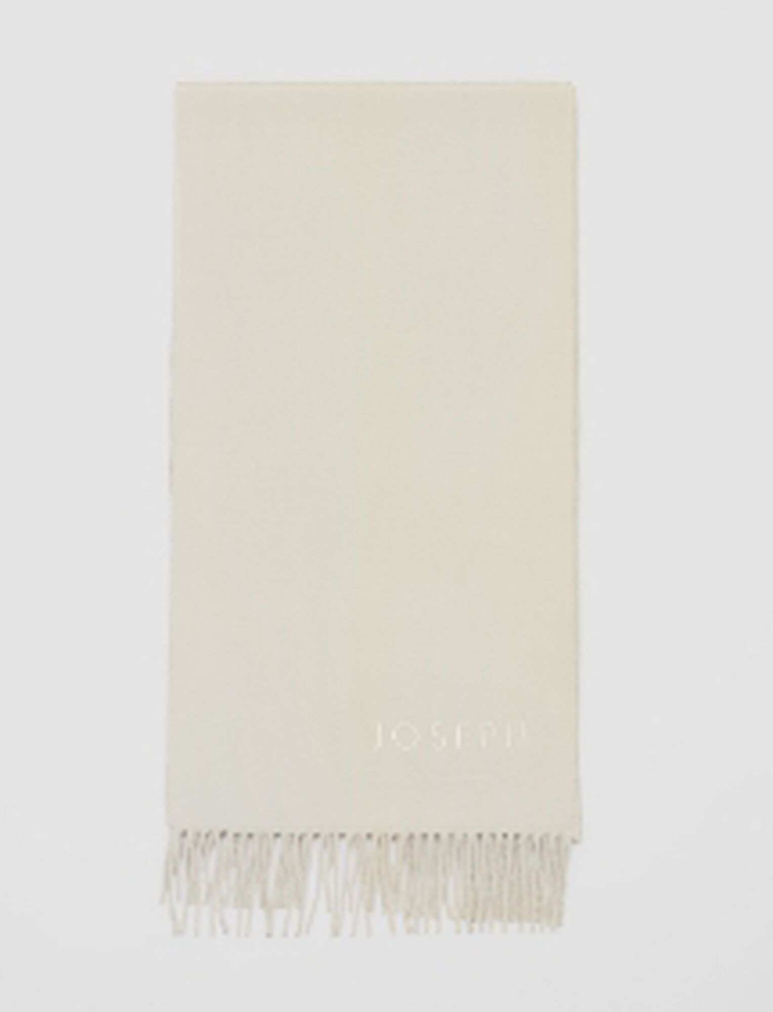 Joseph, Wool Cashmere Blend Alice Scarf, in Ivory