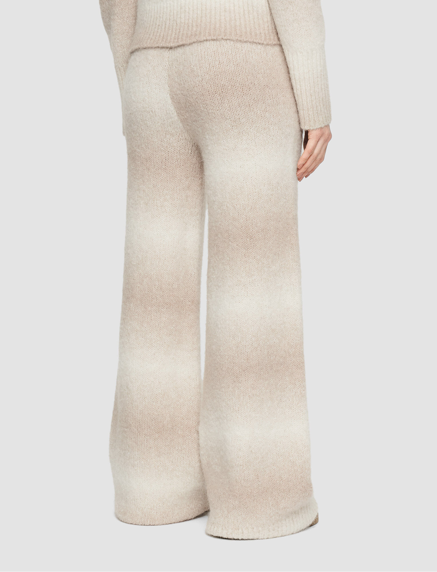 Joseph, Printed Knit Trousers, in Ivory