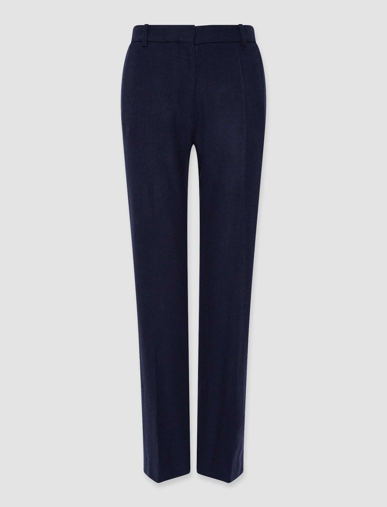 Joseph, Brushed Flannel Coleman Trousers, in Navy