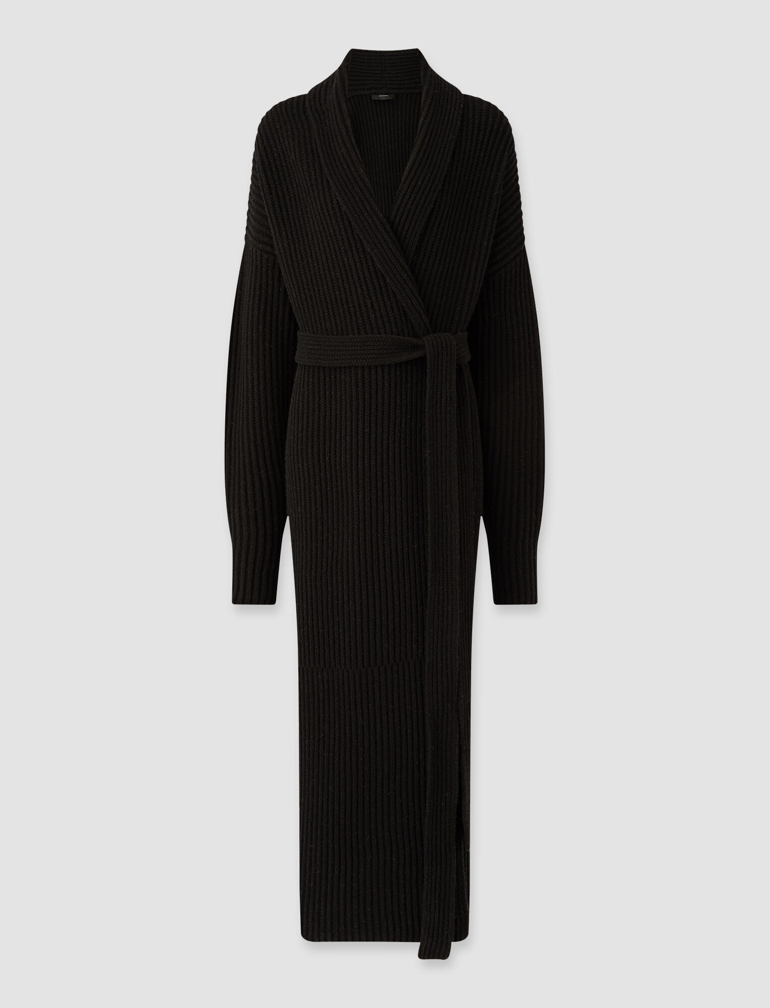 Joseph, Cardigan Stitch Coat, in BLACK